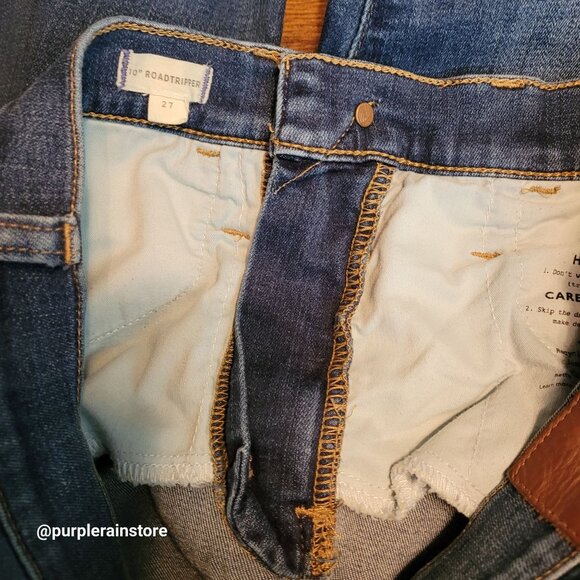 Madewell Jeans 27 Roadtripper 10" Medium Dark Wash Stretch Denim Tummy Control - Picture 4 of 10